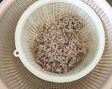 離乳食後期★ナスとひき肉のそぼろあん作り方2写真