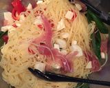 トマトとモッツァレラの冷製パスタ作り方8写真