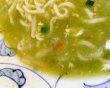 緑のラーメン☆お茶プレッソでカテキン摂取作り方3写真