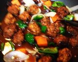 凍り豆腐入り肉団子の酢豚風作り方14写真
