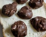 焼きピーナッツブロックチョコトースト！作り方3写真