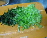 小松菜と鶏団子のスープ@10分作り方1写真