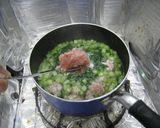 小松菜と鶏団子のスープ@10分作り方3写真