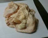 鶏皮の甘辛煮食べたい作り方1写真