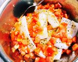 落合勉★カレイのフレッシュトマトソース作り方5写真