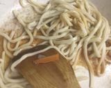 青シソ風味・しょうゆ味焼きうどん作り方5写真