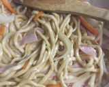 青シソ風味・しょうゆ味焼きうどん作り方6写真