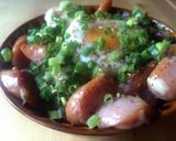 男飯！ねぎ玉ウインナーチーズ丼作り方4写真