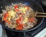 豚肉とトマトと玉子炒め　作り方5写真