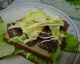 ビーフ＆玉子焼き、レタスサンド作り方4写真