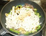 ゴーヤー入り焼き（炒め）うどん作り方3写真