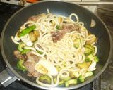 ゴーヤー入り焼き（炒め）うどん作り方4写真