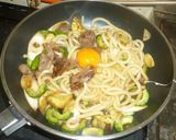 ゴーヤー入り焼き（炒め）うどん作り方5写真