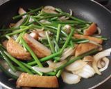 にんにくの芽とはんぺんの炒め物作り方5写真