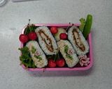 おにぎらず弁当5トンカツ入り作り方7写真
