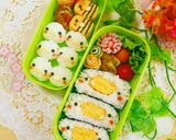 簡単可愛い♪卵焼きのあひるデコおにぎらず作り方3写真
