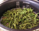 わらびご飯作り方4写真