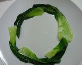 簡単なエビチリ炒めのチンゲン菜添え作り方12写真