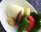 ししゃもと夏野菜のカレー南蛮作り方2写真