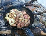 ワイルドにステーキを焼く方法。作り方3写真