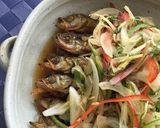 ししゃもと夏野菜のカレー南蛮作り方8写真