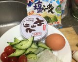 塩ラーメンと夏野菜のハーモニー作り方1写真