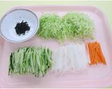 何でも千切りサラダ【学校給食】作り方1写真