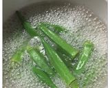 簡単！オクラ☆えのき☆梅干しの胡麻和え作り方1写真