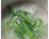 簡単！オクラ☆えのき☆梅干しの胡麻和え作り方1写真