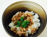 レンジでそぼろ丼♪超ズボラ飯！作り方4写真