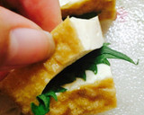 お弁当にも☆厚揚げのピリ辛梅しそ挟み焼き作り方3写真