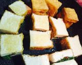 お弁当にも☆厚揚げのピリ辛梅しそ挟み焼き作り方6写真