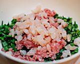 ニラとマグロのあっさり水餃子作り方2写真