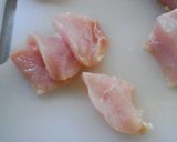 ☆鶏むね肉のレバニラ風☆作り方1写真