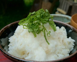 農園レシピ・梅しそ麦とろごはん作り方4写真