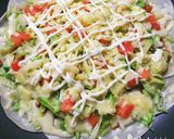 餃子の皮で♪おつまみタコス風ピザ♡作り方3写真