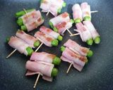 ししとうのベーコン巻き☆めんつゆバター作り方4写真
