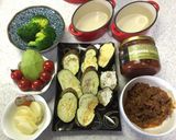 ナスとアボガド♡ミートサルサチーズ焼き作り方1写真