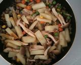 挽き肉とじゃがいも-野菜の和風卵あん♪作り方3写真