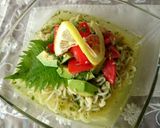 大葉香るアボカドトマトの冷やしぶっかけ麺作り方3写真