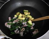 ほうれん草入り☆アボガドと卵のふわとろ丼作り方4写真