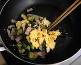 ほうれん草入り☆アボガドと卵のふわとろ丼作り方5写真