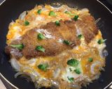 簡単！半熟卵の甘めなカツ丼♡作り方6写真