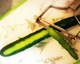 ♡母の味覚え書き♡きゅうりの味噌汁作り方1写真