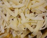 おうち居酒屋⭐ポテトのミートチーズ焼き作り方4写真