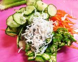 簡単一品！きゅうりとオクラの酢の物作り方4写真