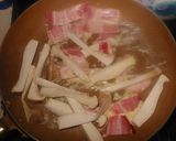 青梗菜とベーコンのオイマヨ炒め作り方3写真