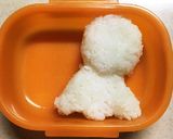 てるてる坊主 キャラ弁作り方2写真