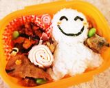 「梅雨のキャラ弁」てるてる坊主かたつむり作り方3写真