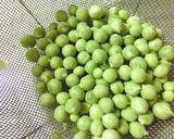 豆ごはん　～　さやも一緒に炊きこんで作り方1写真